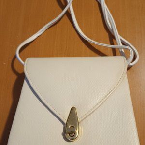 Beige Ande Purse (New) - 6 1/2" x 7" with Shoulder Strap